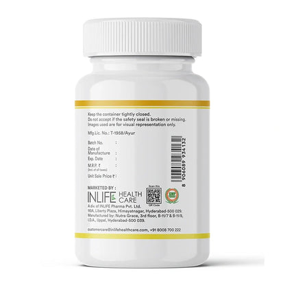 INLIFE Natural Lemon Coriander Oil Capsules | Kidney Support Supplement | Detox Renal Care, Digestion & Immune Health - 60 Liquid Filled Vegetarian Capsules
