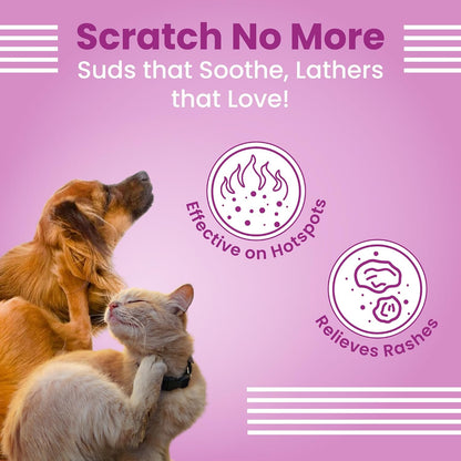 BARK OUT LOUD Allergy & Itch Relief Shampoo for Dogs & Cats | Effective On Food, Flea Allergy Rashes & Long Lasting Skin Conditions - 200 ml