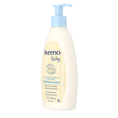Aveeno Baby Daily Moisture Lotion, Fragrance Free 12 fl oz (354 ml)