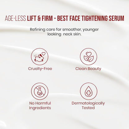 Mitchell USA Lift & Firm Instant Face Tightening and Anti Aging Serum | Targets wrinkles | Helps lift and tighten skin | With Lotus Seed Extract, Hazel Liquid Extract & Vitamin E | For all skin types | 30ml