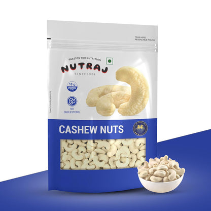 Nutraj Whole W320 Cashew Nuts 200g Pouch | Kaju | Dry Fruits and Nuts | Grocery Items