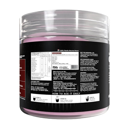 Ace Blend Micronised Creatine Powder 100 Servings | Tart Cherry Extract | For Strength, Endurance And Recovery | Creatine Monohydrate | Big Muscle Protein Support| High Absorption | 325g
