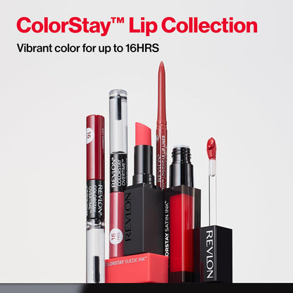 REVLON ColorStay Satin Ink Crown Jewels Liquid Lipstick, Longlasting & Waterproof Lipcolor, Moisturizing Creamy Formula Infused with Black Currant Seed Oil, 036 Royal Amethyst, 0.17 fl oz.