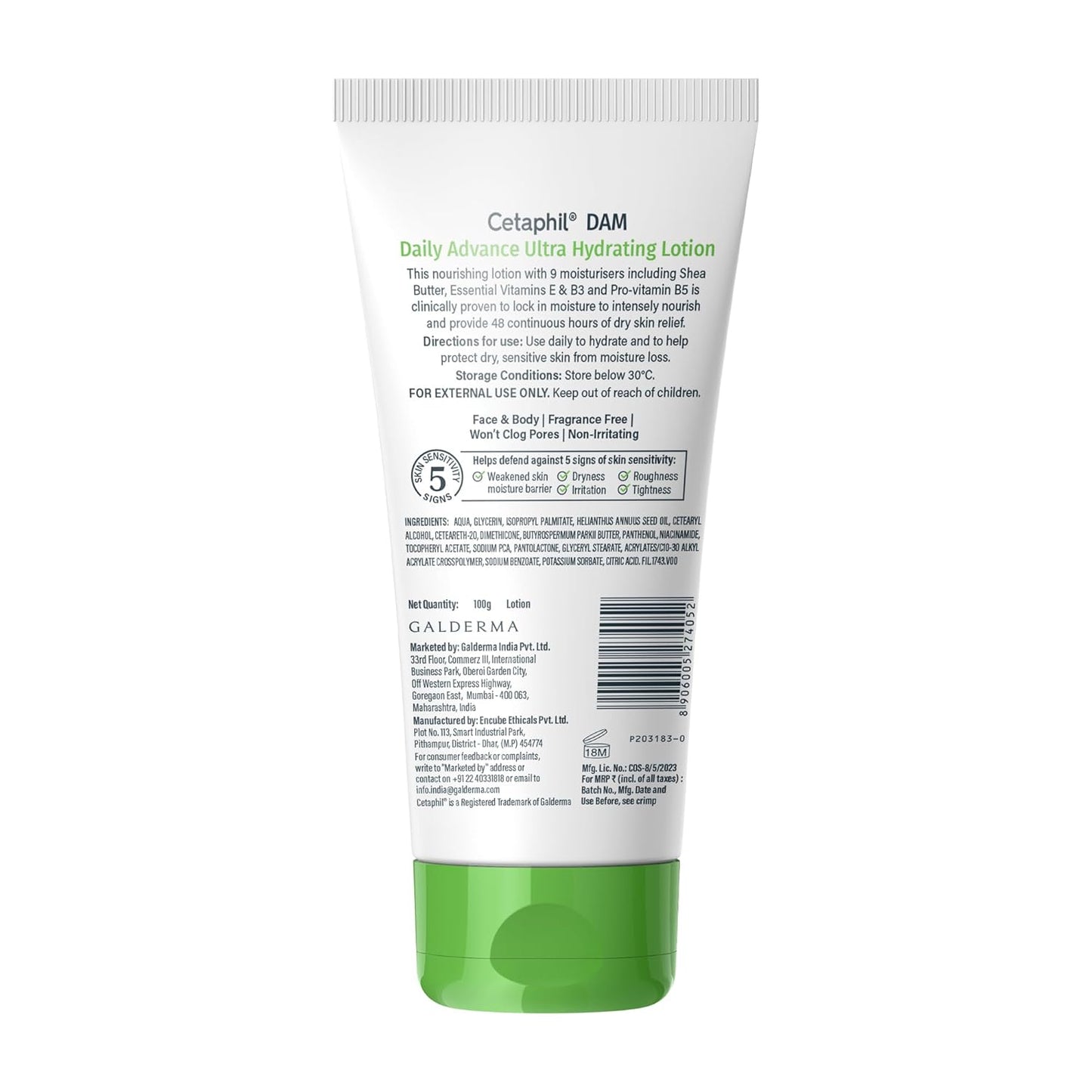 Cetaphil Dam Advance Ultra Hydrating Lotion For All Skin 100g