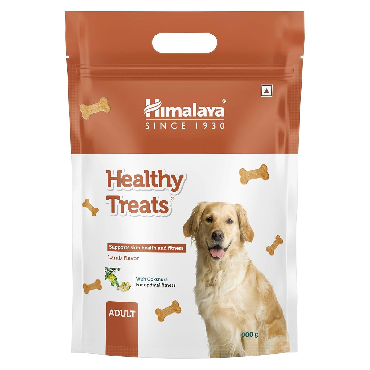 Himalaya Healthy Treats for Adult Dogs | Lamb | 900g | with Gokshura & Flaxseed | Protein-Rich Fitness Snack