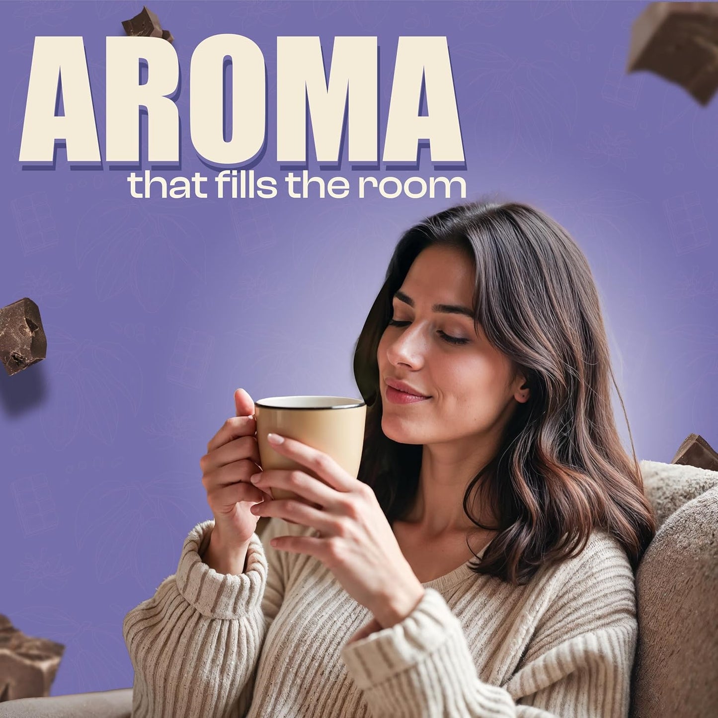 EVORA Greens 100gm Instant Coffee Powder | Mocha Flavour | Coffee with Arabica & Robusta Blend - Medium Roast | Make Café Style Hot or Cold Coffee, black Coffee, Cappuccino, Latte at Home | Make 50 Cups