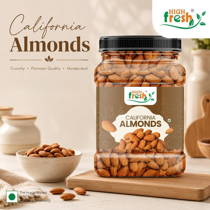 HighFresh California Jumbo Almonds |Natural Badam Giri | Rich In Protein & Dietary Fiber | Crunchy Texture & Delicious Nutty Flavour | No Added Preservatives Or Artificial Flavors