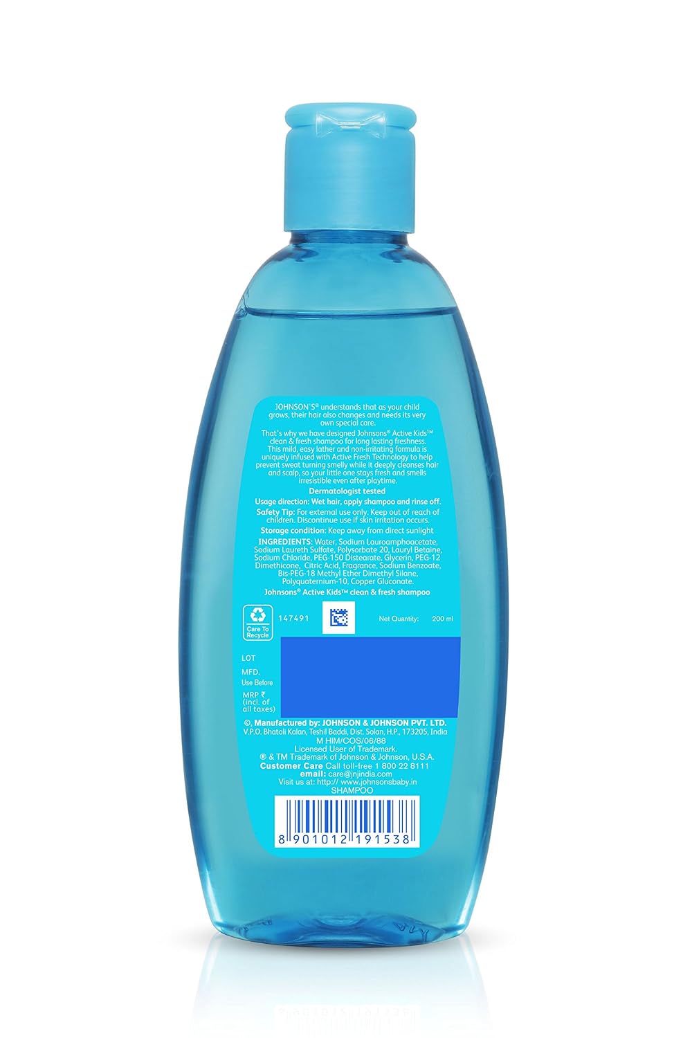Johnson & Johnson Active Kids Shampoo Clean And Fresh 200Ml