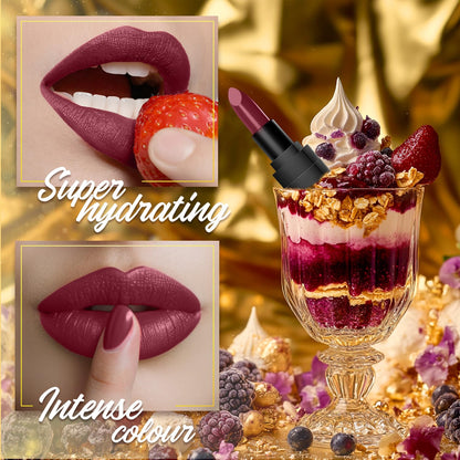 FACES CANADA Comfy Matte Wow Bullet Lipstick - Berry Soufflé (Pink) 4.2g | Smooth Matte Finish | Highly Pigmented | Long Lasting | Super Hydrating | Glides Effortlessly | One Swipe Application | Non Drying | No Cracking