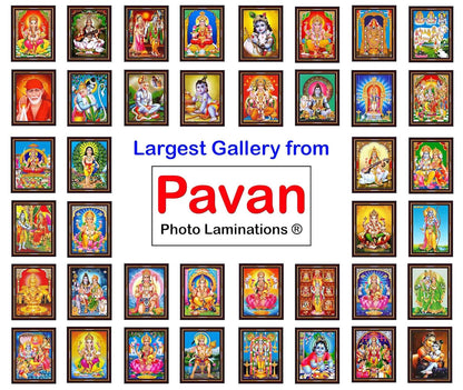 Lord Hanuman Ji Hanumanji Jai Bajrangbali Wall Painting Framed Home Decor (Wood,Acrylic,Brown,Small Size,6x8 Inch) B756S