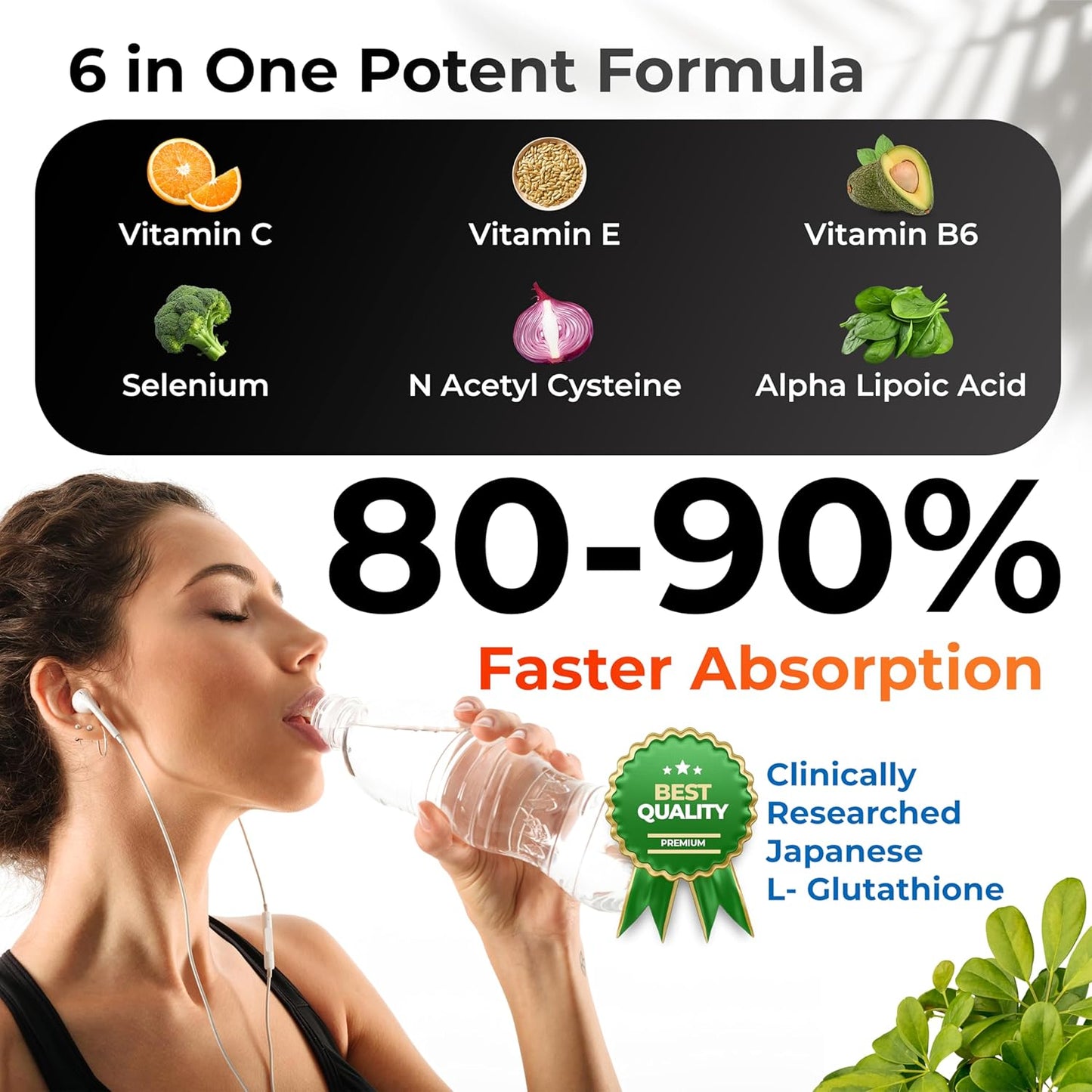 Zephivo HEALTH VEDA ORGANICS PRIVATE LIMITED Plant Based Glucosamine Chondroitin & MSM I 60 Veg Tablets I Supports Healthy Joint, Bone & Cartilage I Relieves Pain & Stiffness I For Both Men & Women