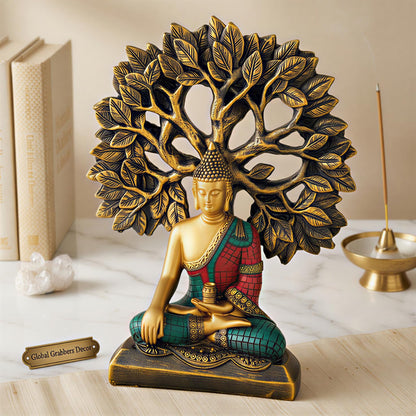 Global Grabbers Buddha Statue Showpiece Idol Home Decor Decoration Items for Living Room and Gifts