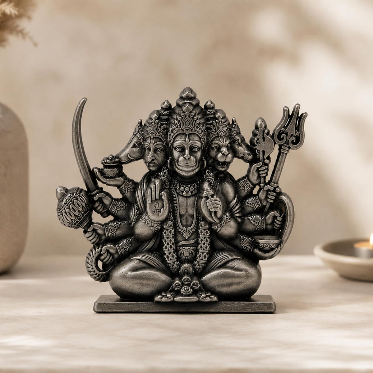 UNOVATE Panchmukhi Hanuman Idol for Car Dashboard, Door Entrance, Home