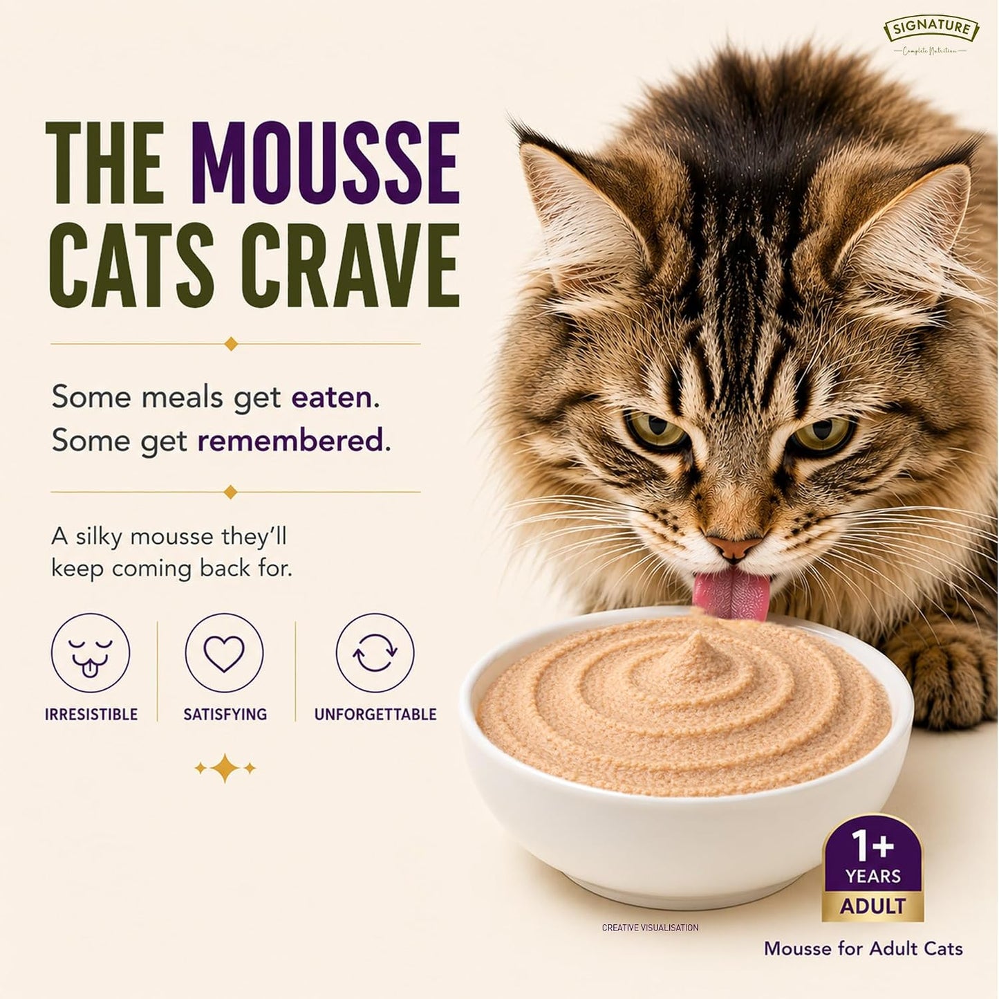 Grain Zero Adult Cat Wet Mousse 80gm | Ocean Fish | Rich in Protein, Promotes Hydration & Easy to Digest | Grain Free, No Artificial Flavours | Packed with Essential Vitamins & Antioxidants