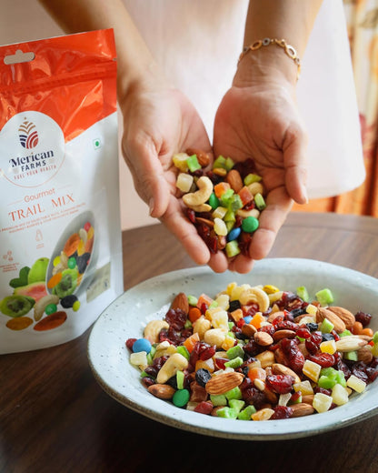 Merican Farms Trail Mix Assorted Mix Dry Fruits Healthy Dry Fruits Mix 250gm (Pack of 1) Healthy Anytime Snacking, Berries,Trail Mixes