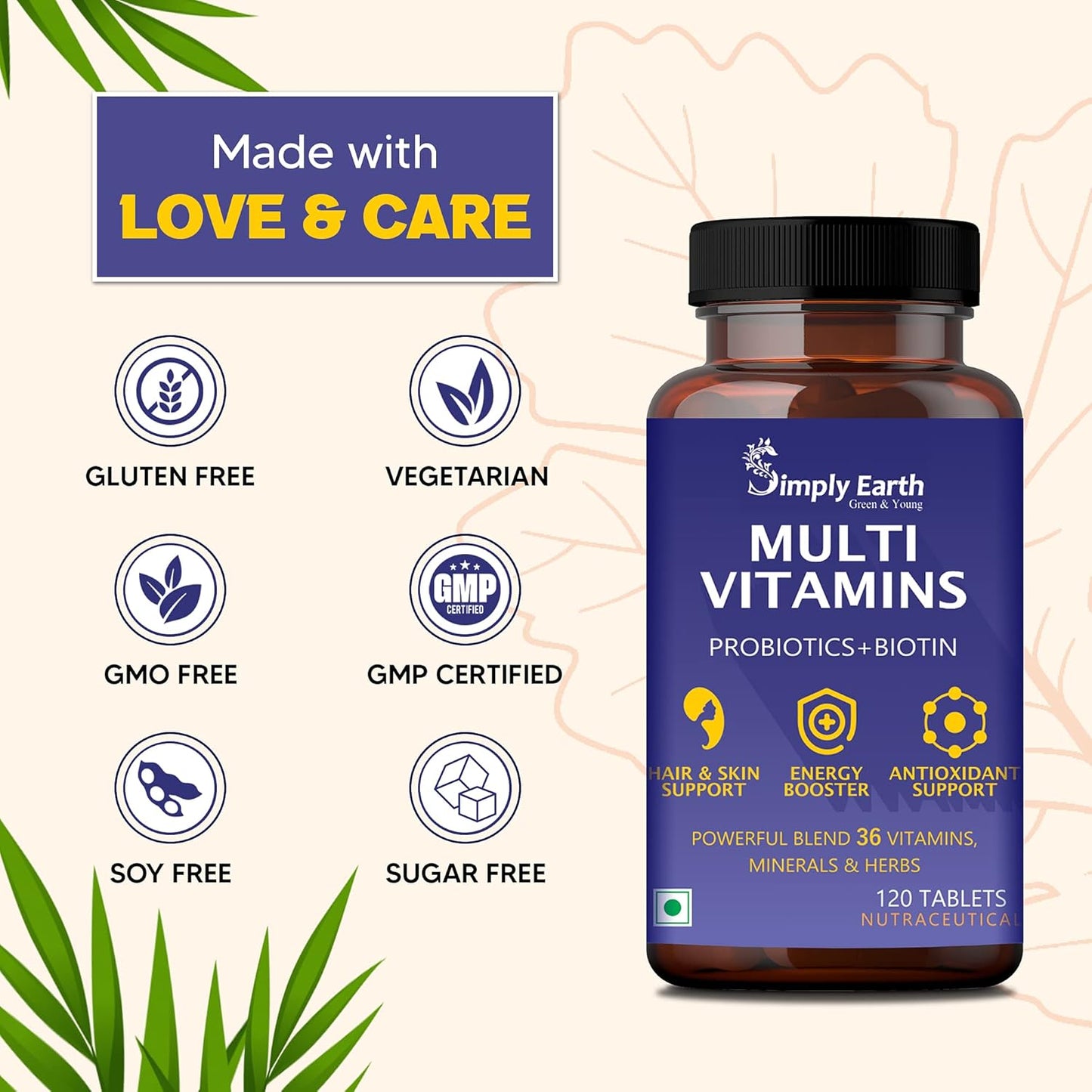 Simply earth Cold Pressed Flax seeds oil Omega with extra Virgin oil, Linolenic Acid, Oleric Acid | Natural Form of omega 369-60 Softgels (Fish Oil + Multivitamin) (Flax Seed + Multivitamin)