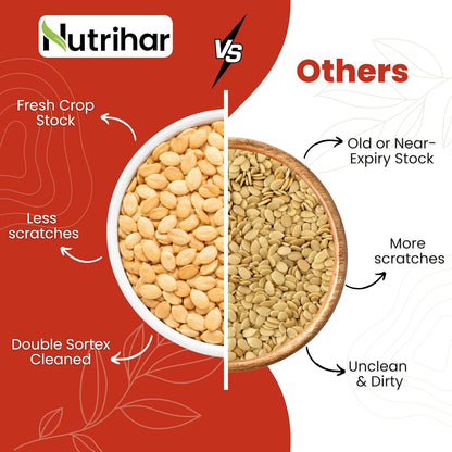 Nutrihar Roasted Watermelon Seeds 100g | Unsalted | No Added Oil | Roasted Magaj Seeds