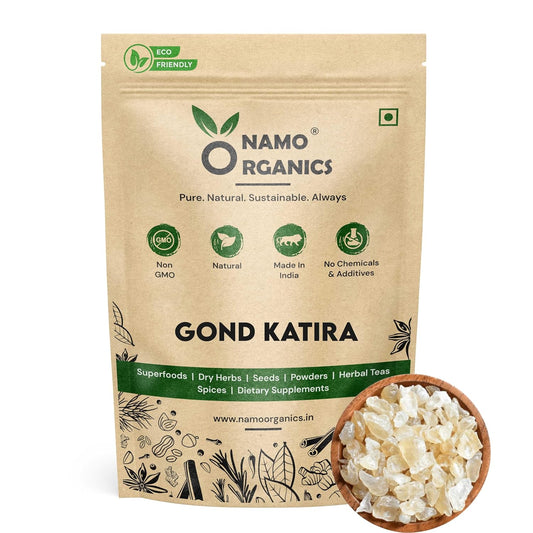 Namo Organics Gond Katira Pure - 250 Gm | Cooling Properties | 100% Natural Superfood Edible Gum