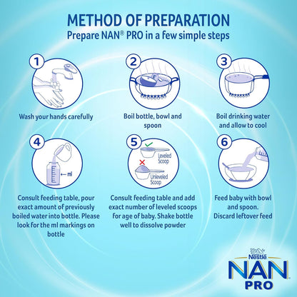 Nestlé NAN PRO 3 Follow-Up Formula-Powder After 12 months, Up to 18 months, Stage 3, 1.2 Kg, 3 x 400g Pouch in Box