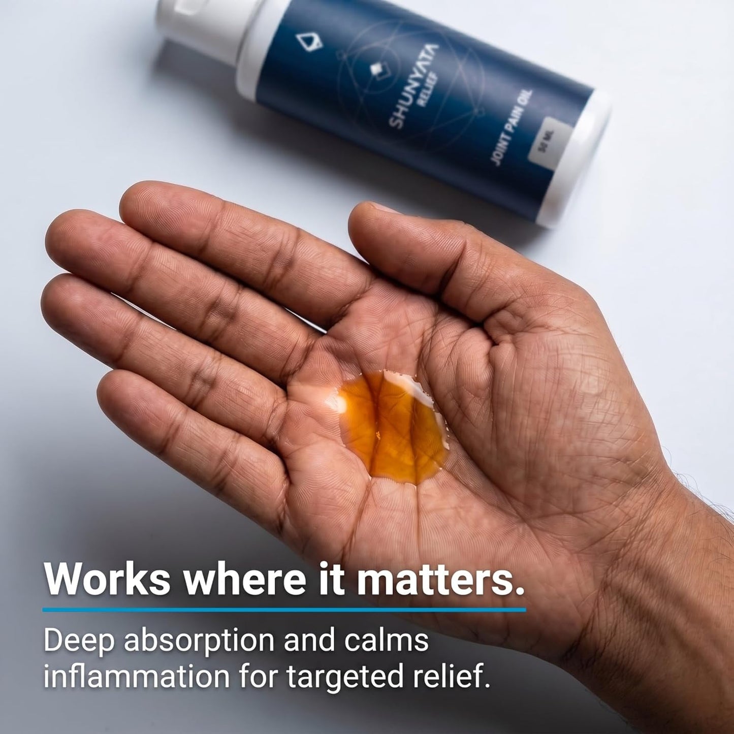 Savikalpa Shunyata Relief Oil (50ml) – Daily Massage Oil for Back, Neck & Joint Discomfort | Infused with Arnica, Peppermint, Lavender, & 6 Natural Extracts | Natural Support for Stiffness & Soreness