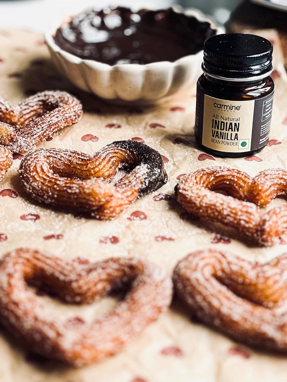 Carmine County 100% Pure & Natural Indian Vanilla Bean Powder, 20g | Aromatic Baking Enhancer | Rich in Flavor & Aroma | No Additives or Preservatives | Ideal for Cakes, Coffee, Sweets, Milkshakes, Cookies & Desserts