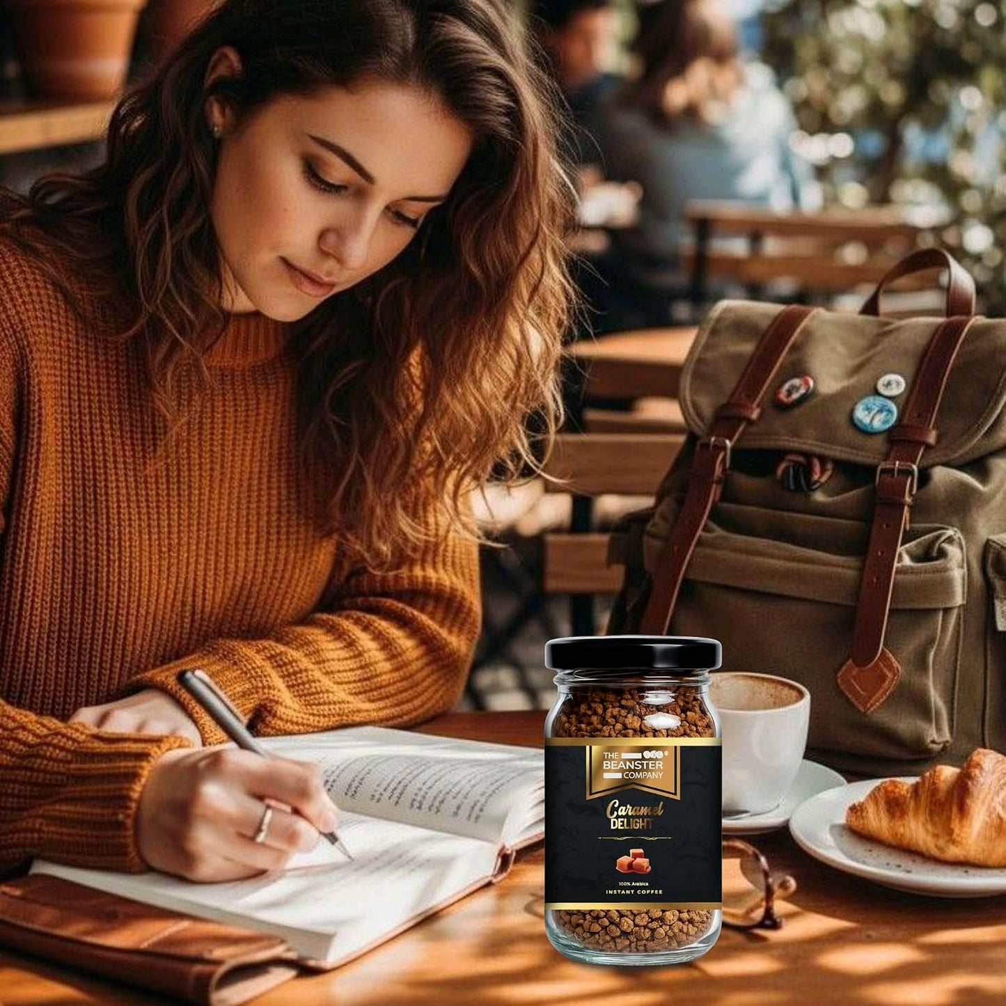 The Beanster Company 100% Arabica Caramel Delight Instant Coffee, 50g