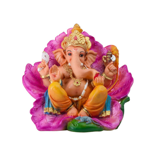 Ganesh Idol Ganapati Murti, Polymarble Statue for Home Mandir