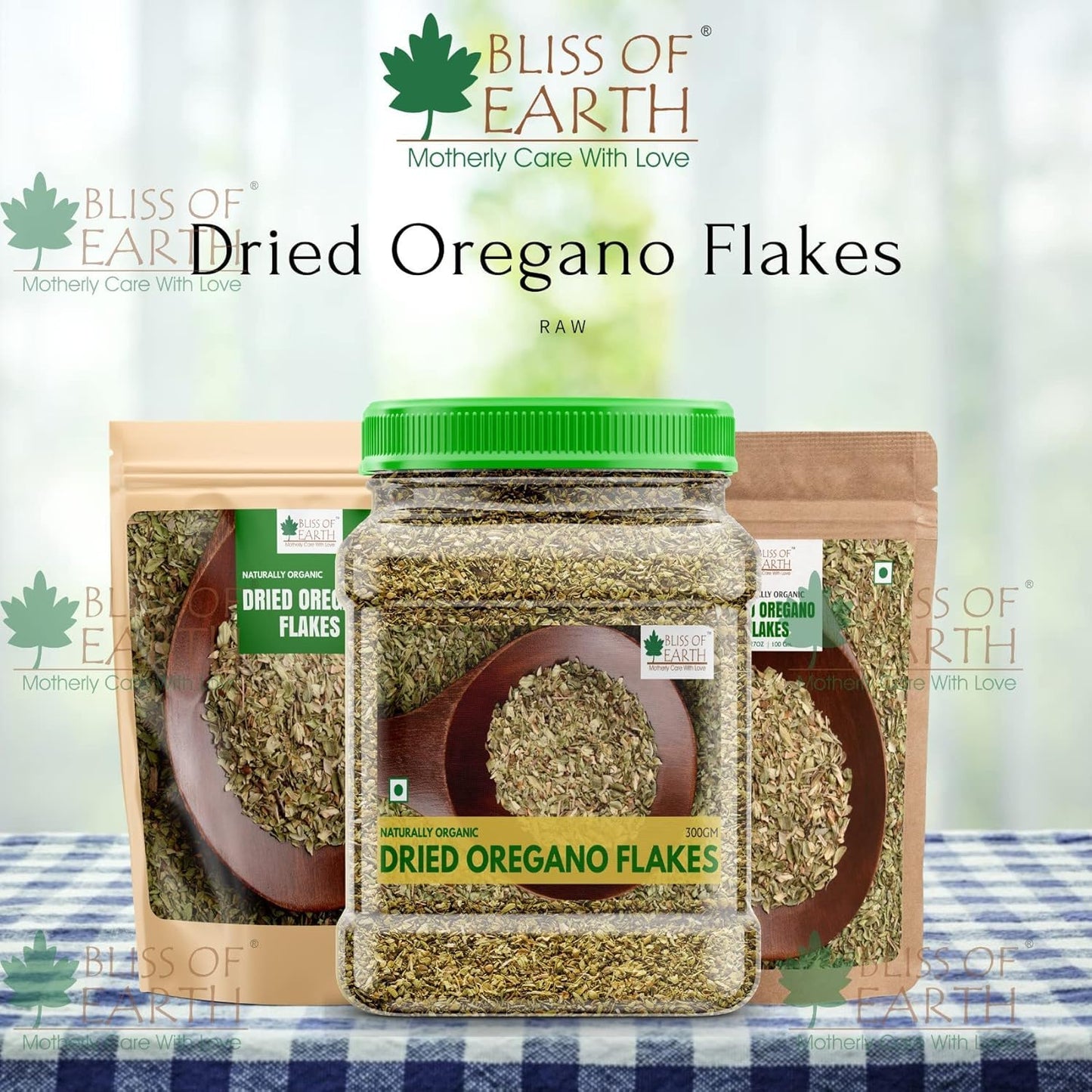 Bliss of Earth 300Gm Naturally Organic Dried Oregano Flakes For Seasoning On Pizza & Pasta