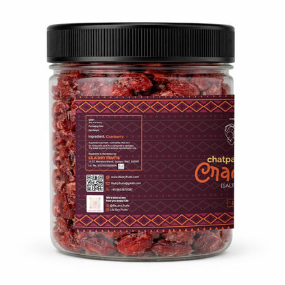 LILA DRY FRUITS Flavoured Cranberries with Black Pepper & Pink Salt | Dried Cranberry Snack Tangy Spicy Cran Berries for Healthy Snacking & Munching Perfect for Gifting