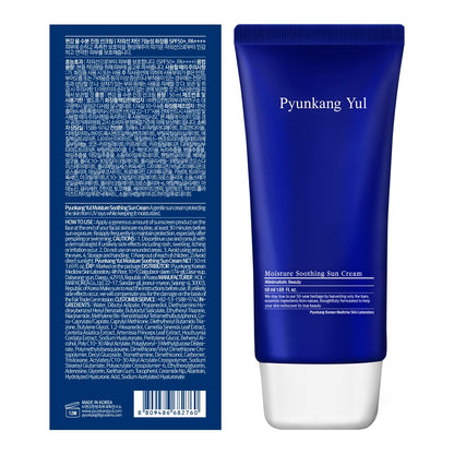 [PKY] Pyunkang Yul Moisture Soothing Sun Cream, Broad Spectrum SPF 50 Safe Hybrid Sunblock, Reef Safe, No White Cast, Korean Skincare (50ml)