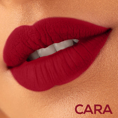 RENEE Marble Liquid Lipstick - LM01 Cara 4.5ml, Rich Color Payoff & Matte Finish| Weightless, Unique Long Lasting Formula, Transfer & Smudge Proof| Enriched with Vitamin E & Jojoba Oil