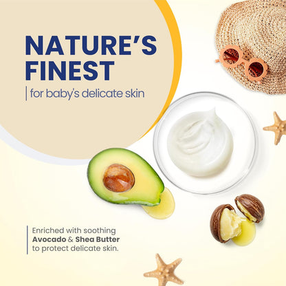 Mother Sparsh Natural Care Baby Sunscreen, SPF 50 PA+++, 50g | Sunscreen for Babies | Broad Spectrum, UVA & UVB Protection | Suitable for Babies 6+ Months