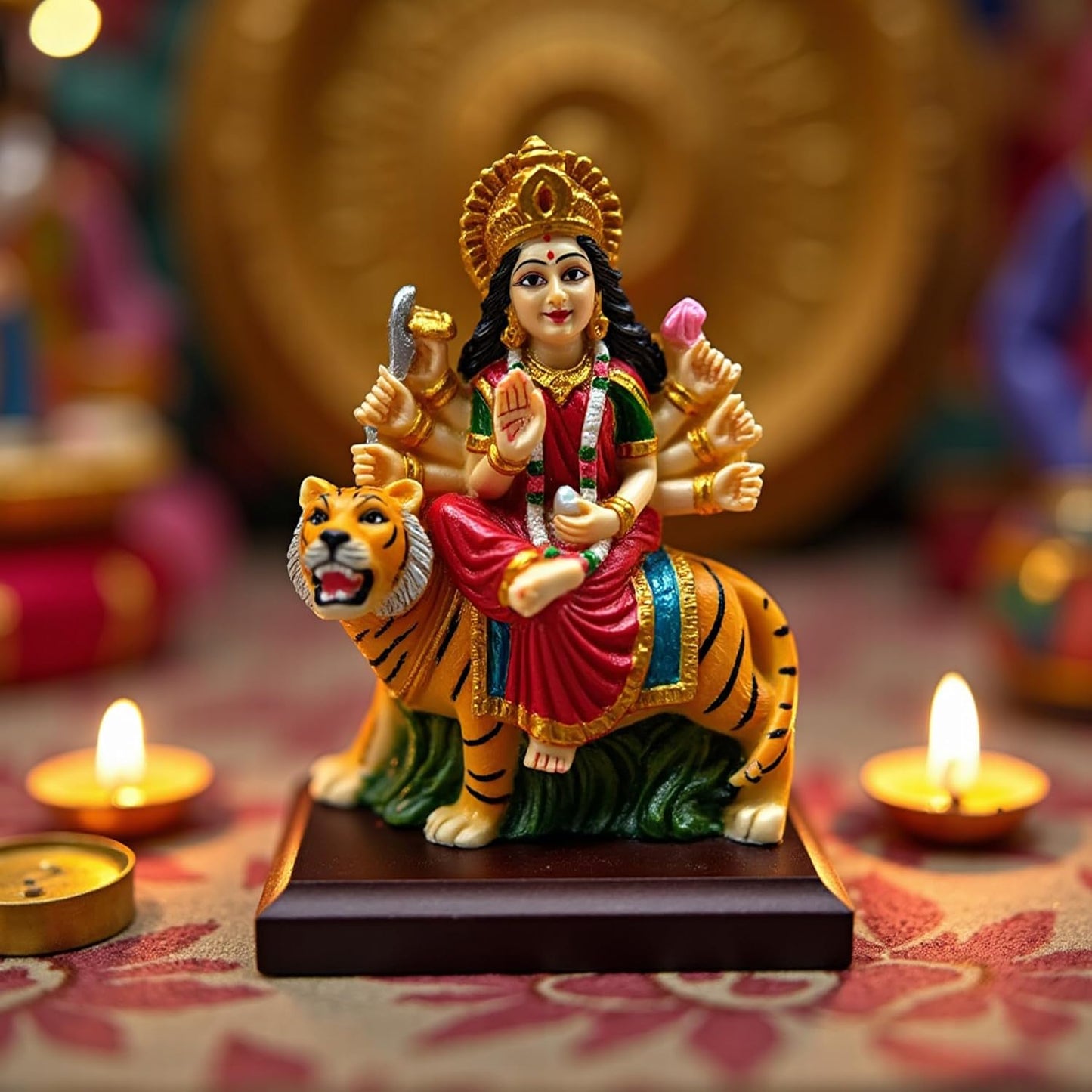 UNOVATE MATA Rani Murti for Home | Durga MATA Idol for Car Dashboard