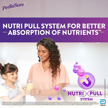 Pediasure Nutritional Drink Powder, Vanilla, Scientifically Designed Nutrition for Supporting Kids Growth 375 gm