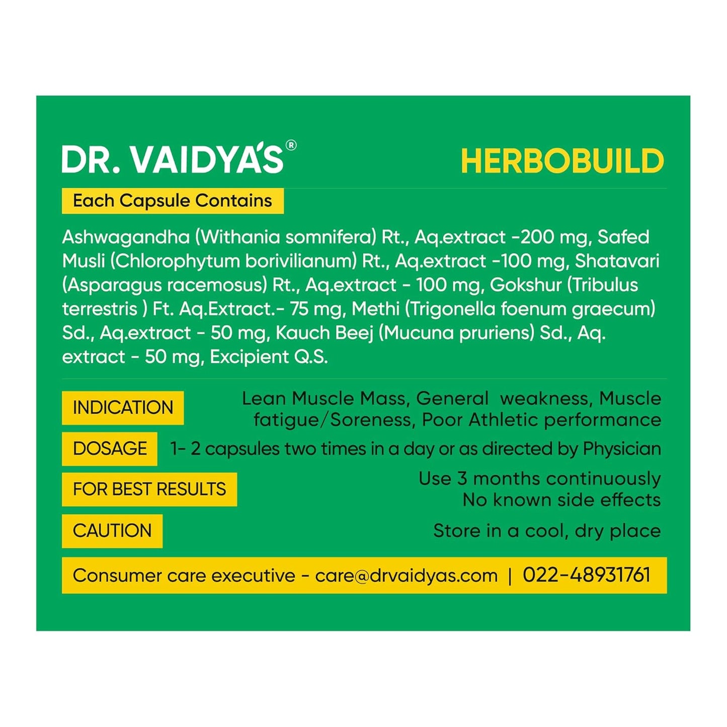 DR. VAIDYA'S new age ayurveda Combo For Men (Shilajit Gold 30 capsules & Herbobuild 30 capsules)