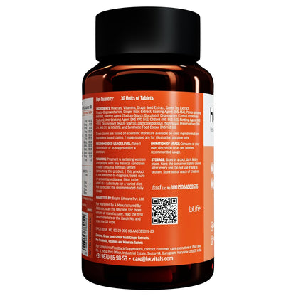 HealthKart hk vitals Multivitamin Plus Men | Daily Multivitamin for Men | For Energy, Stamina, Immunity, Gut, Heart, Bone & Muscle Health
