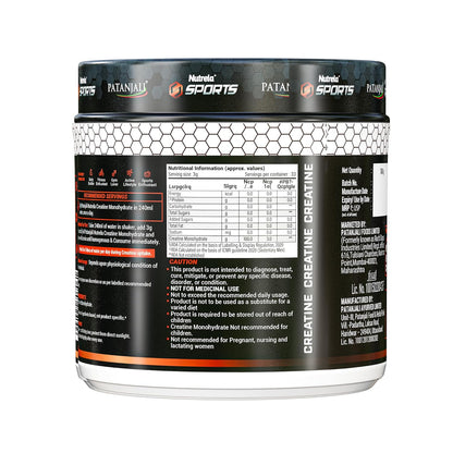 Nutrela Sports Patanjali Creatine Monohydrate - 100g Unflavoured
