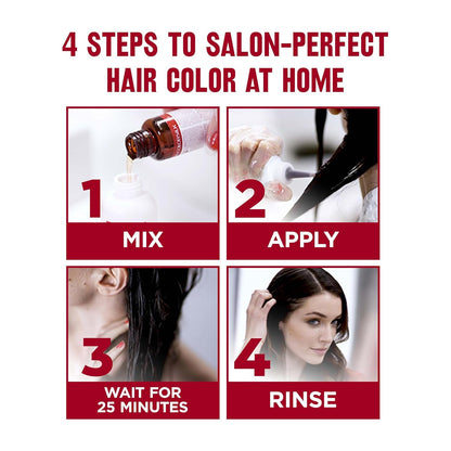REVLON Women's Colorsilk Permanent Hair Color, Salon Perfect Hair Colour At Home With 100% Grey Coverage | Pro-Keratin & No Ammonia | Up To 8 Weeks Of Colour | Shade-Medium Golden Brown 4G(Pack Of 1)