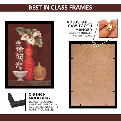 Wall Painting Frames For decor, Pictures Frame For Living Room, Home Decoration, Bedroom, Set of 3, 1pc- 23 x 30 cm, 2pc- 12.5 x 30 cm (Design 5)