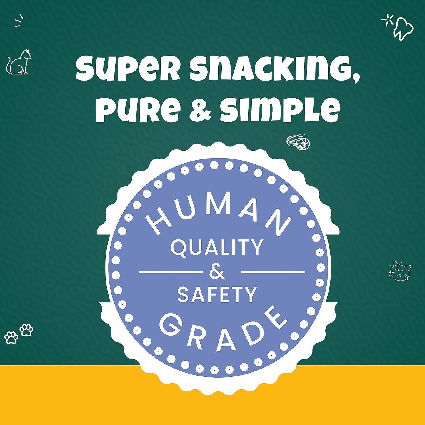 Goofy Tails Freeze Dried Shrimp Cat Treats 30g, Single Ingredient Shrimp Cat Treat, Gluten and Grain Free Treats for Cats, Protein and Omega 3, Antioxidant Rich, Easy to Digest Kitten Treat