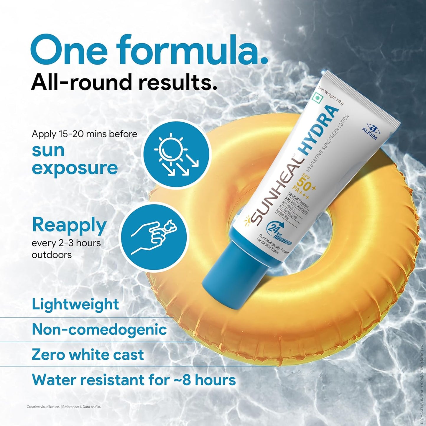 SUNHEAL Hydra hydrating sunscreen lotion SPF 50+ PA +++