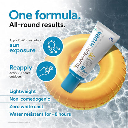 SUNHEAL Hydra hydrating sunscreen lotion SPF 50+ PA +++