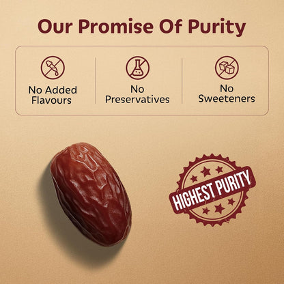 Soully Medjool Dates 400g | Premium Soft & Juicy Medjoul Khajoor | High in Fibre | No Added Sweeteners or Preservatives | Healthy Snacks | Healthy Dates for Snacking & Recipes | Dry Fruits