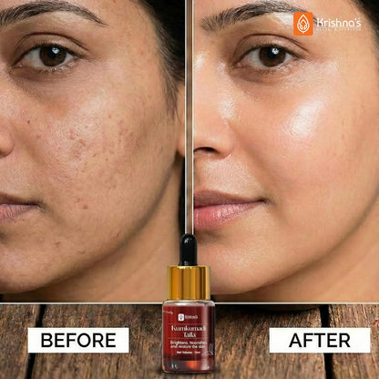 Krishna’s Kumkumadi Taila -10 ml | Herbal Ayurvedic Face Oil | Radiant & Nourished Skin | For Natural Glow