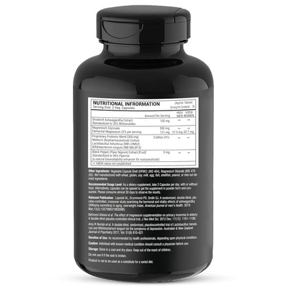 GREENDORSE Premium Shoden Ashwagandha 35% Withanolides with High grade Magnesium Glycinate & Probiotics- Calm & Relax™| For Stress Support, Calm & Relax Mind, Muscle recovery, Vitality Support - 60 Veg Capsules