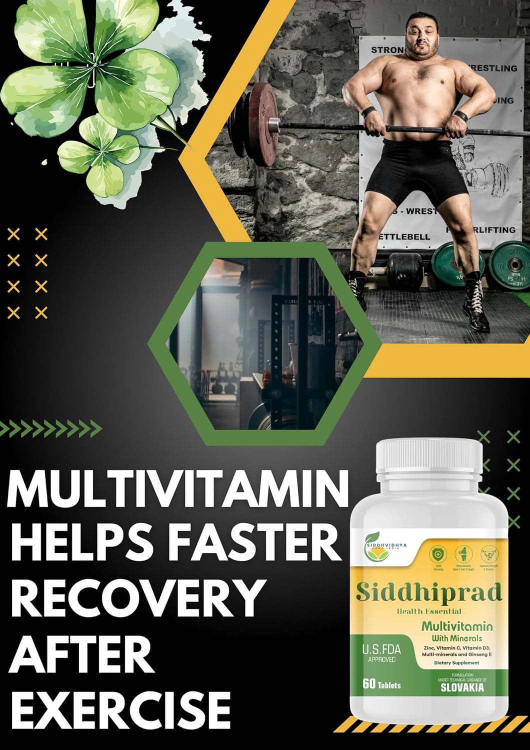 SIDDHIPRAD Complete Nutrition Multivitamin 120 Tablets for Adults_(MOQ-2)| Daily Health Supplement with Vitamins & Minerals, Supports Immunity Booster, Energy, Stamina and Overall Wellness for Men and Women