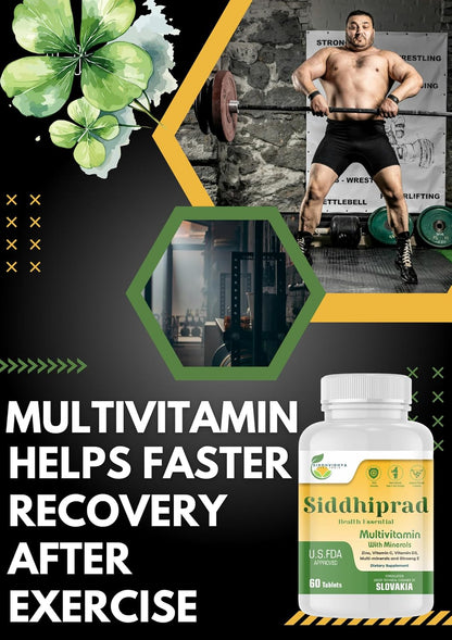 SIDDHIPRAD Complete Nutrition Multivitamin 120 Tablets for Adults_(MOQ-2)| Daily Health Supplement with Vitamins & Minerals, Supports Immunity Booster, Energy, Stamina and Overall Wellness for Men and Women