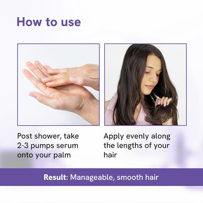 Be Bodywise Hair Strengthening Serum 100ml | For Dry & Damaged Hair | With Argan, Sunflower & Olive Oil | Paraben, SLS Free