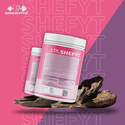 Growfitz 100% Natural Plant Protein Rich Meal Replacement Shake 400g | 12g Protein per Serving, 50+Powerful Herbs, Supports Weight Management, Energy, Immunity & Wellness Low Fat for Women, Chocolate