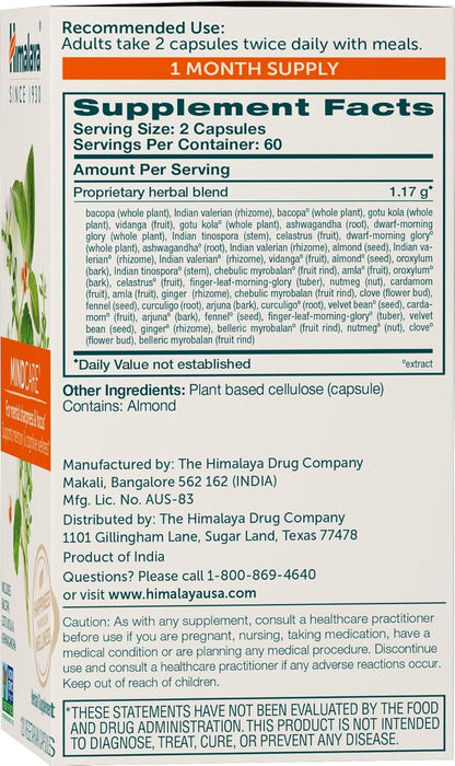 Supplement package with label and ingredients list